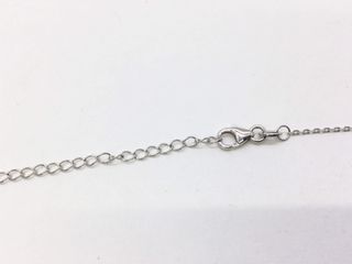 collar plata 925mm con piedra con circonita 21cm