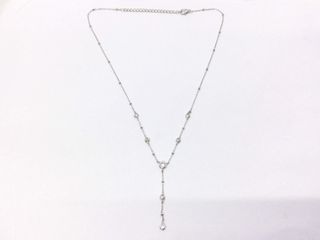 collar plata 925mm con piedra con circonita 21cm