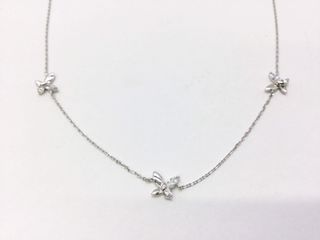 collar plata 925mm con piedra con circonita 21cm