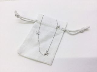 collar plata 925mm con piedra con circonita 21cm