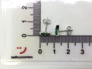 pendientes plata 925mm con piedra con circonita