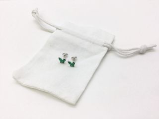 pendientes plata 925mm con piedra con circonita