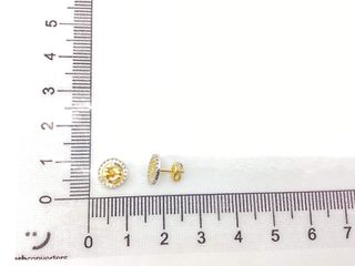 pendientes oro 18k con piedra