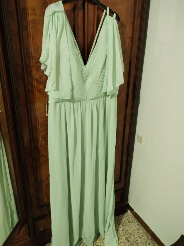 Vestido largo verde
