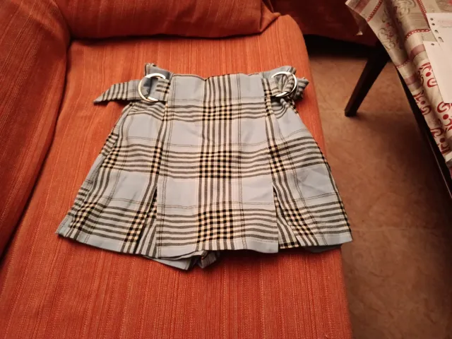 Falda pantalón de tablas cuadros