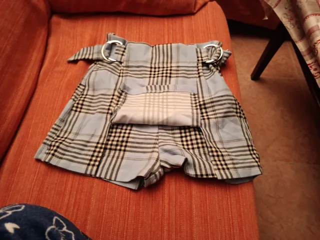 Falda pantalón de tablas cuadros