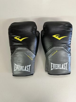 Guantes Boxeo Everlast 12 oz Negro/Gris