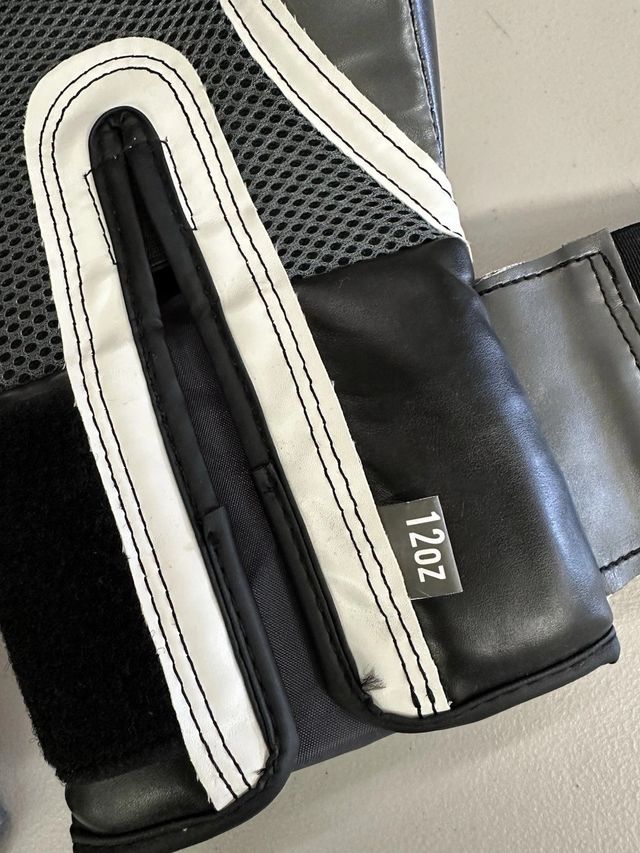 Guantes Boxeo Everlast 12 oz Negro/Gris