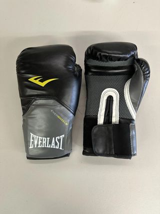 Guantes Boxeo Everlast 12 oz Negro/Gris