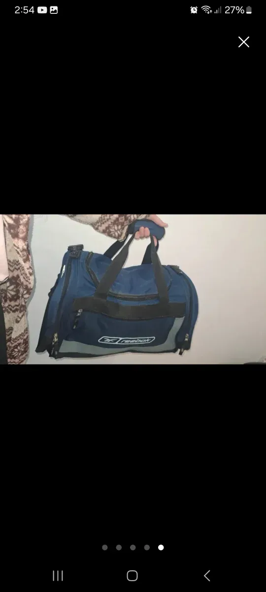 Bolsa de deporte Reebok azul
