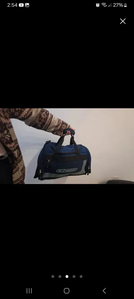 Bolsa de deporte Reebok azul