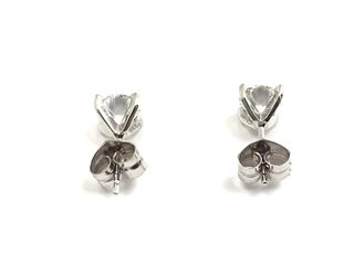 pendientes oro 18k con piedra con diamante de laboratorio