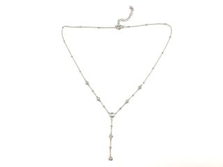 collar plata 925mm con piedra con circonita 21cm