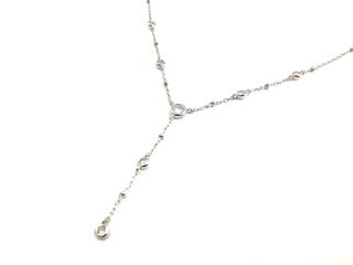 collar plata 925mm con piedra con circonita 21cm