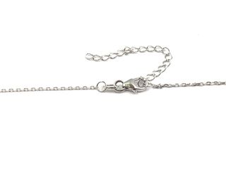 collar plata 925mm con piedra con circonita 21cm