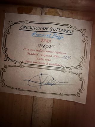 Guitarra Flamenca hermanos Borja edición limitada