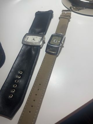 Lote 2 Relojes Mujer Cuarzo vintage a reparar