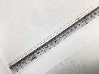 cadena oro 18k con piedra con diamante 22.5cm