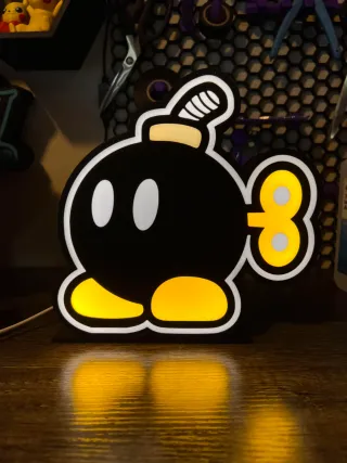 Lámpara LED Bob-omb Mario