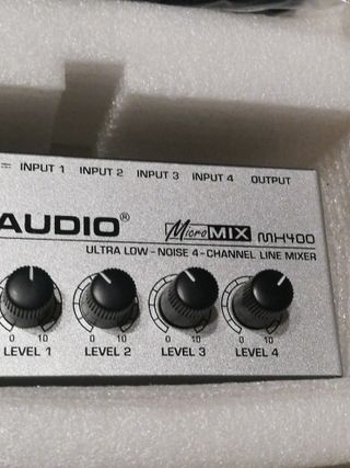 Mezclador N-AUDIO MicroMIX MH400 4 Canales Sonido