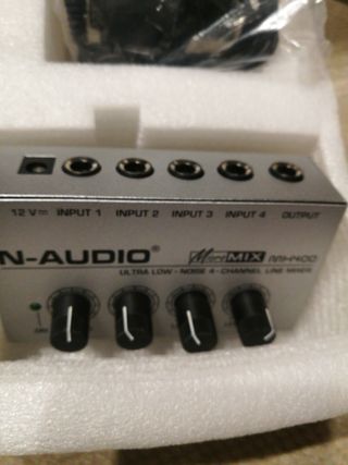 Mezclador N-AUDIO MicroMIX MH400 4 Canales Sonido