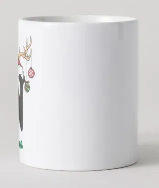 Taza Navidad Personalizada cuernos