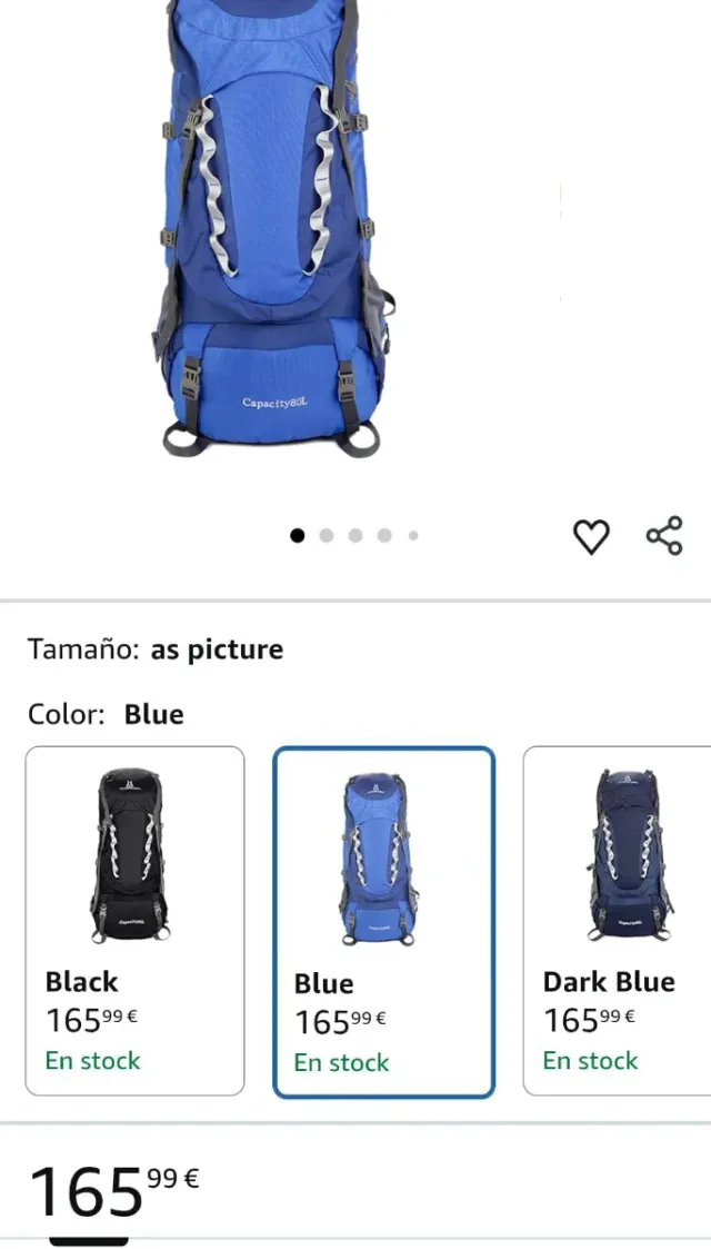 Mochila Montañero FLAMEHORSE 80L Azul/Gris