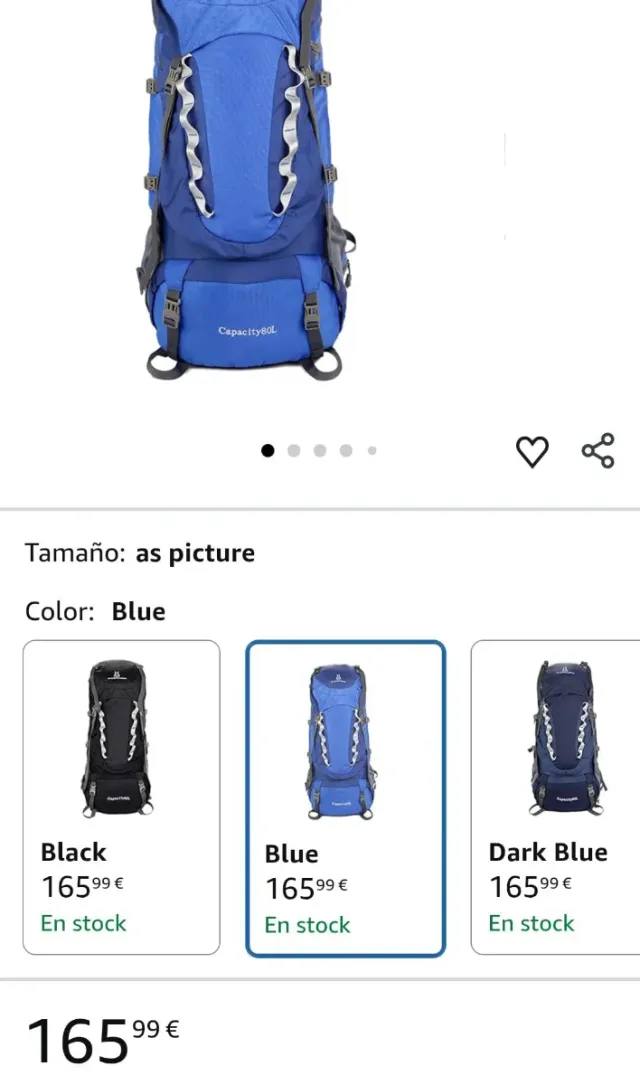 Mochila Montañero FLAMEHORSE 80L Azul/Gris