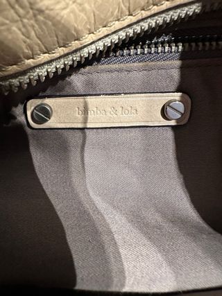 Bolso Piel Bimba y Lola Vintage Beige