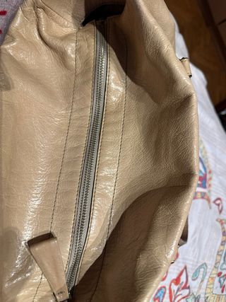 Bolso Piel Bimba y Lola Vintage Beige