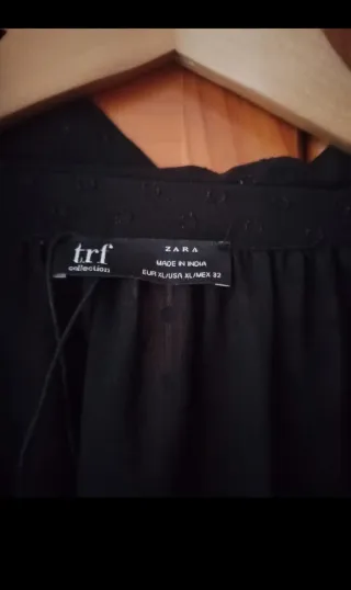 Blusa Zara Negra Talla XL