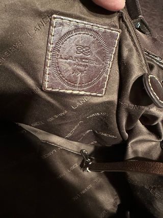 Bolso Lancel Paris Piel y Lona Marrón