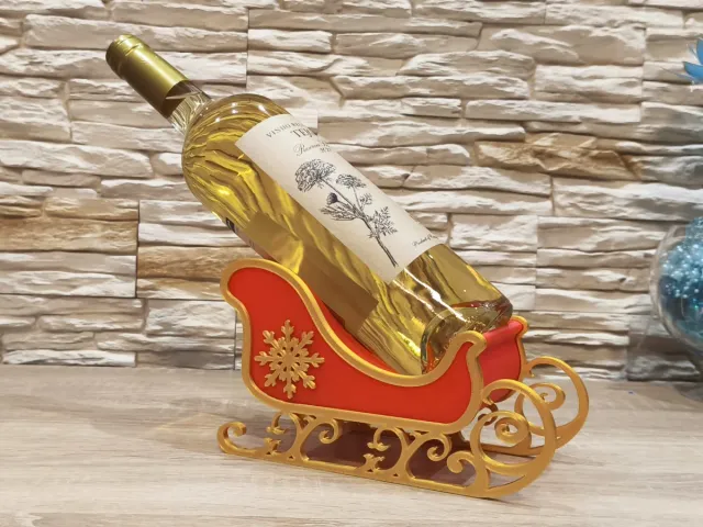 Botellero Navideño Trineo