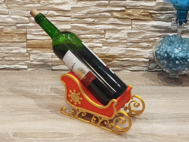 Botellero Navideño Trineo