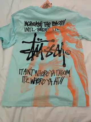 Camiseta Stüssy Teal Talla M