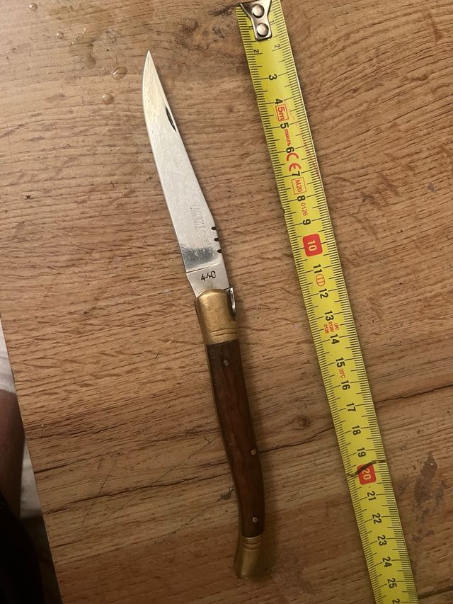 Navaja Laguiole 440 Ottone e Legno