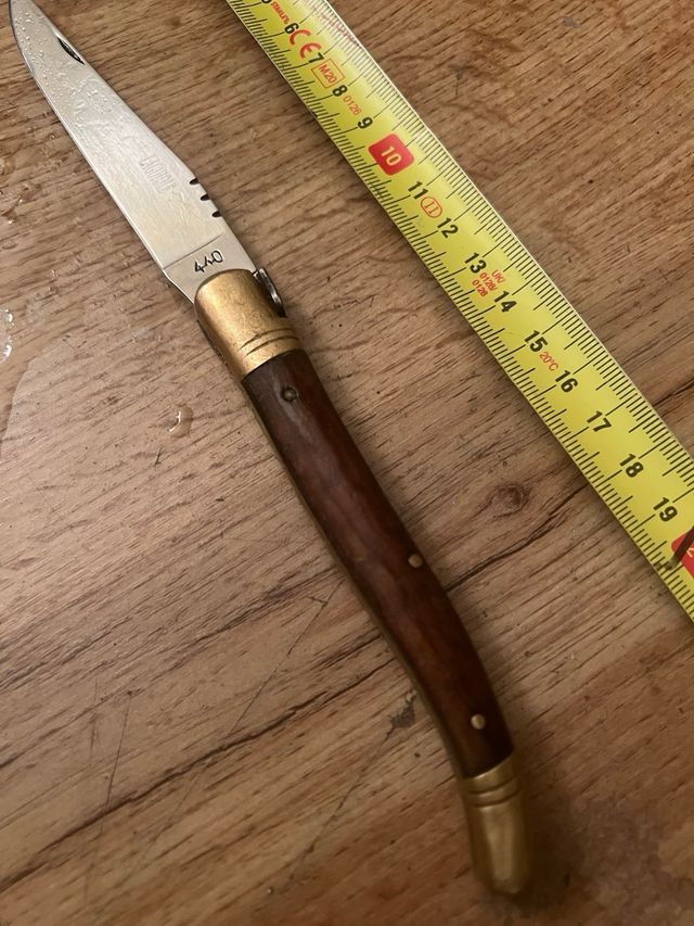 Navaja Laguiole 440 Ottone e Legno