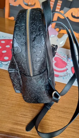 Zainetto Thun nero con fantasia floreale