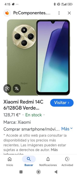 Xiaomi Redmi 14C 6/128GB Verde