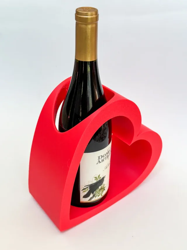 Botellero Corazón Rojo