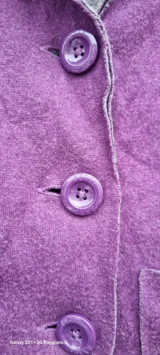 Maglia donna viola e grigia