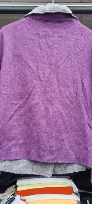 Maglia donna viola e grigia