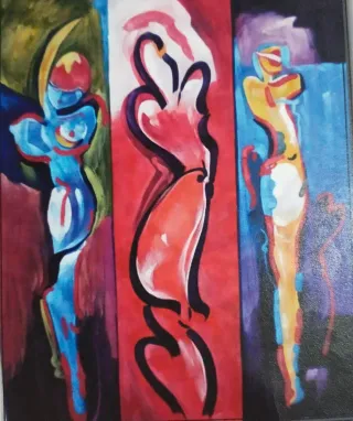 Sedas pintadas a mano 40*60cm