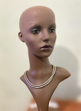 Fendi Cintura/Collana Catena Tubolare Argento