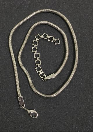 Fendi Cintura/Collana Catena Tubolare Argento
