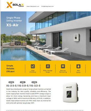 INVERSOR MONOFÁSICO SOLAX BOOST 3KW