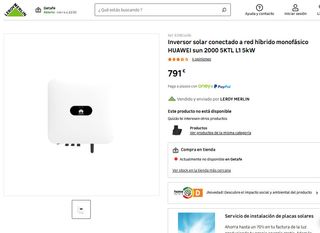 INVERSOR SOLA HÍBRIDO HUAWEI Sun2000 5KTL-L1