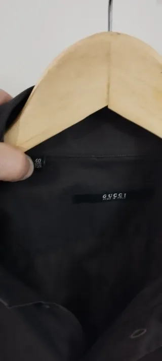 Camisa Gucci Talla 40/15.5 Negra
