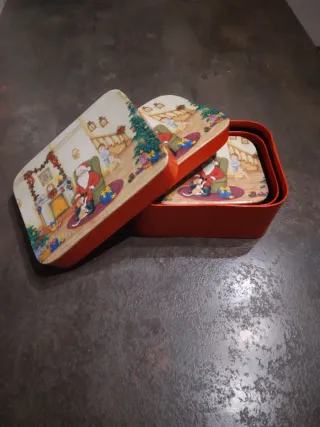 Set 3 Scatole Natale Babbo Natale