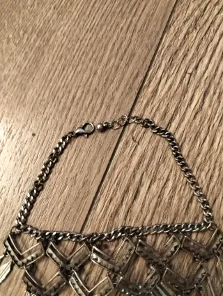 Pulsera de dedo estilo boho plateada